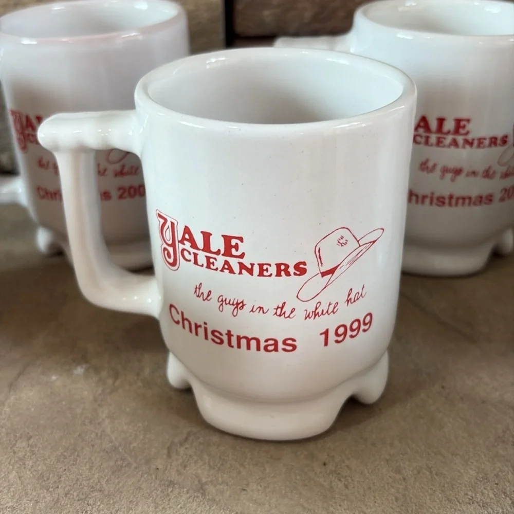 Frankoma USA Christmas collectors coffee cups/mugs set of 7